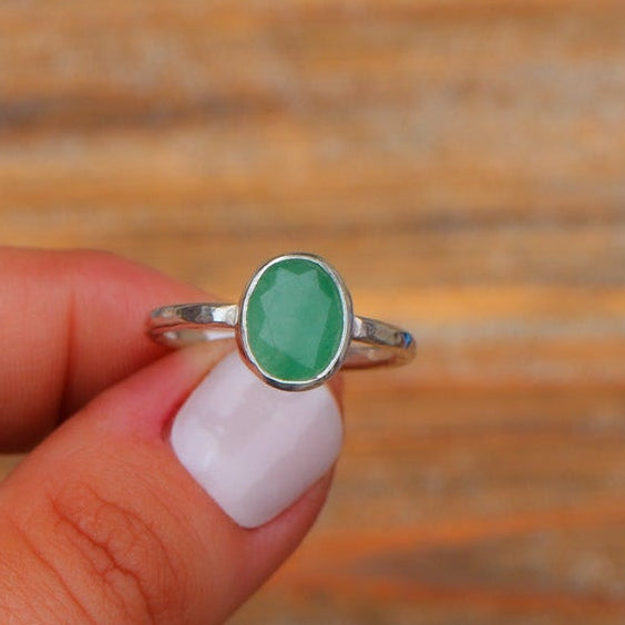 Radiance Gem Stacker Ring – Aventurine | Sozo Creationz – Sozo